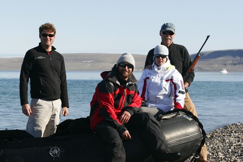 Sprague and the team at Erebus Bay © SW